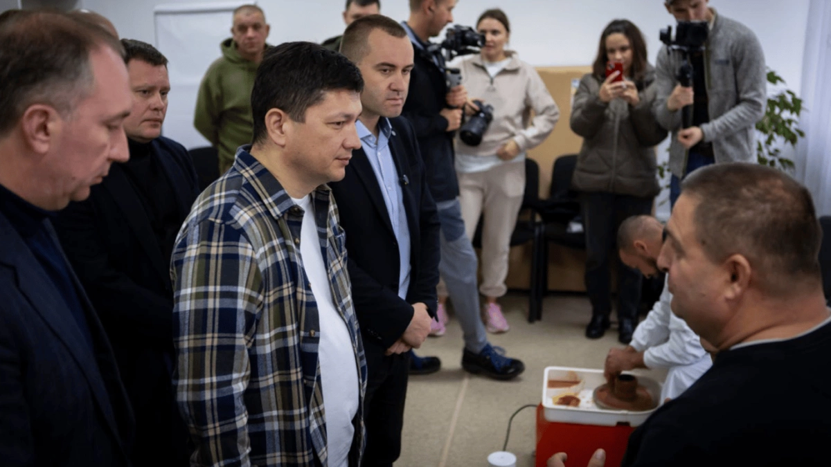 У Сумах запрацював Простір турботи про ветеранів: його відвідав Кім