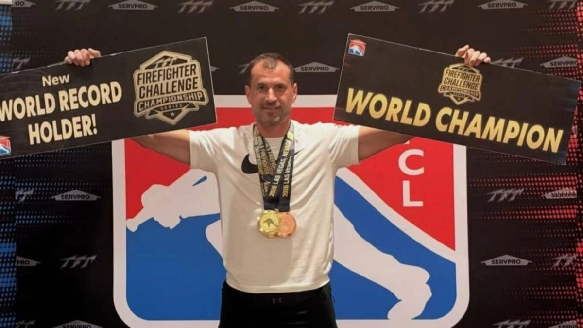 Українець підкорив Лас-Вегас: Олександр Баран став абсолютним чемпіоном світу серед пожежників